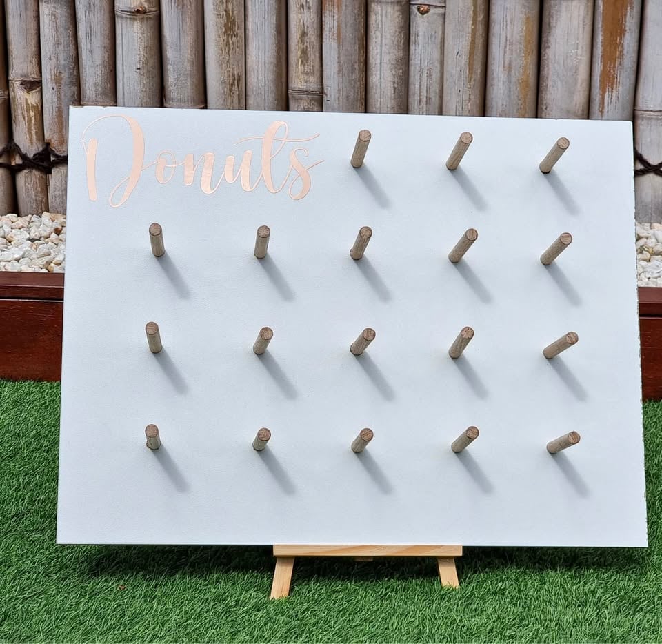 Table Donuts wall with easel for hire only photo 3