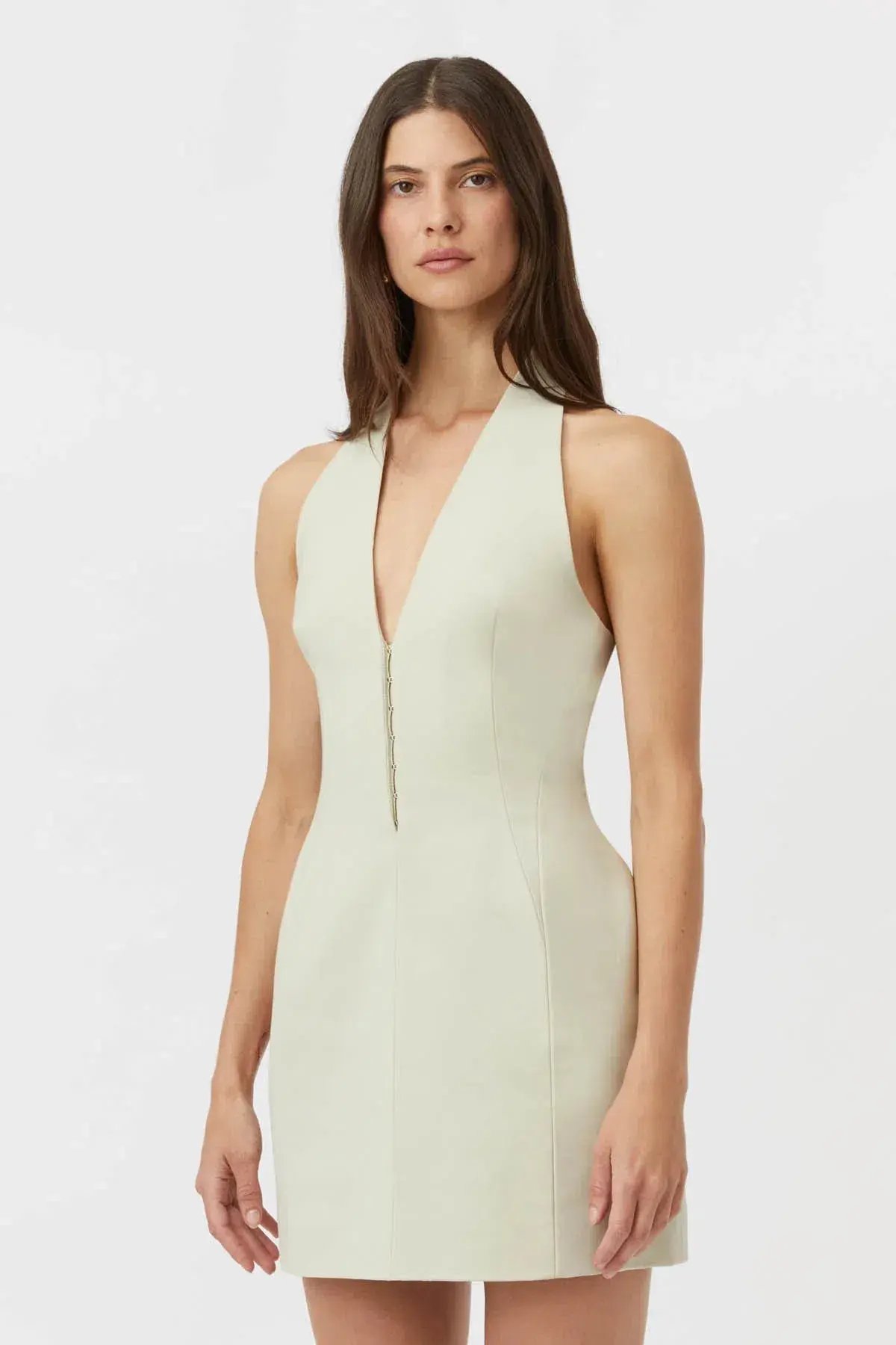 Camilla and Marc Petra Halter Neck Mini Dress in Pistachio Size 8 photo 2