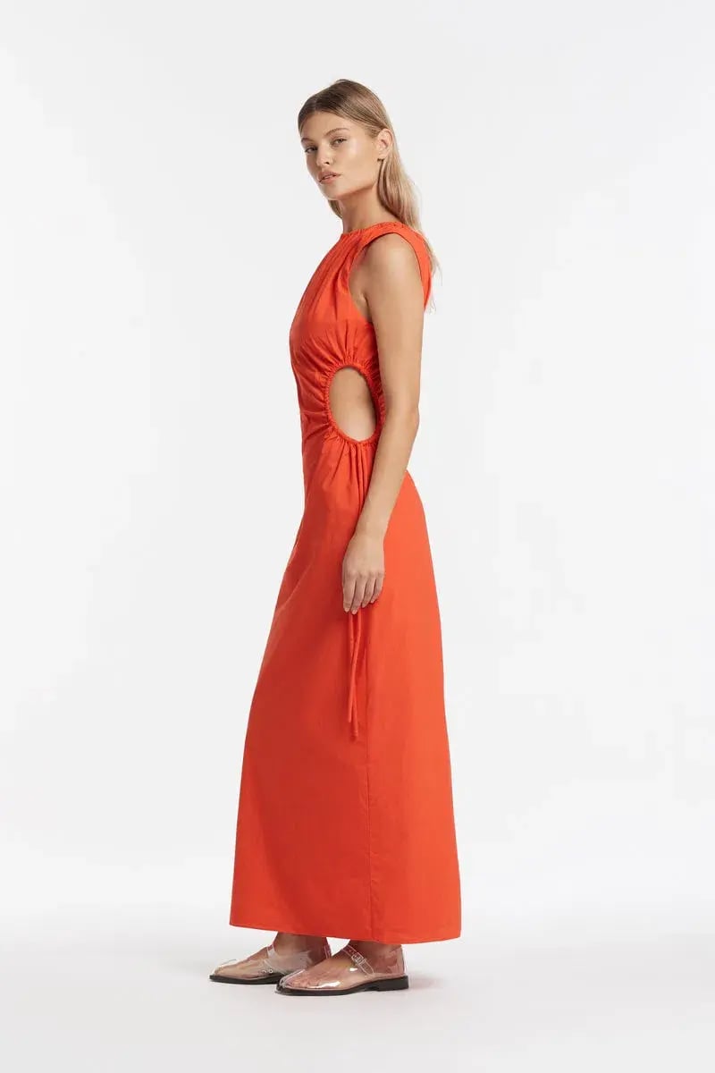 Sir the Label Anja Cut Out Dress Mandarin Red Size 2 / AU 10 photo 2
