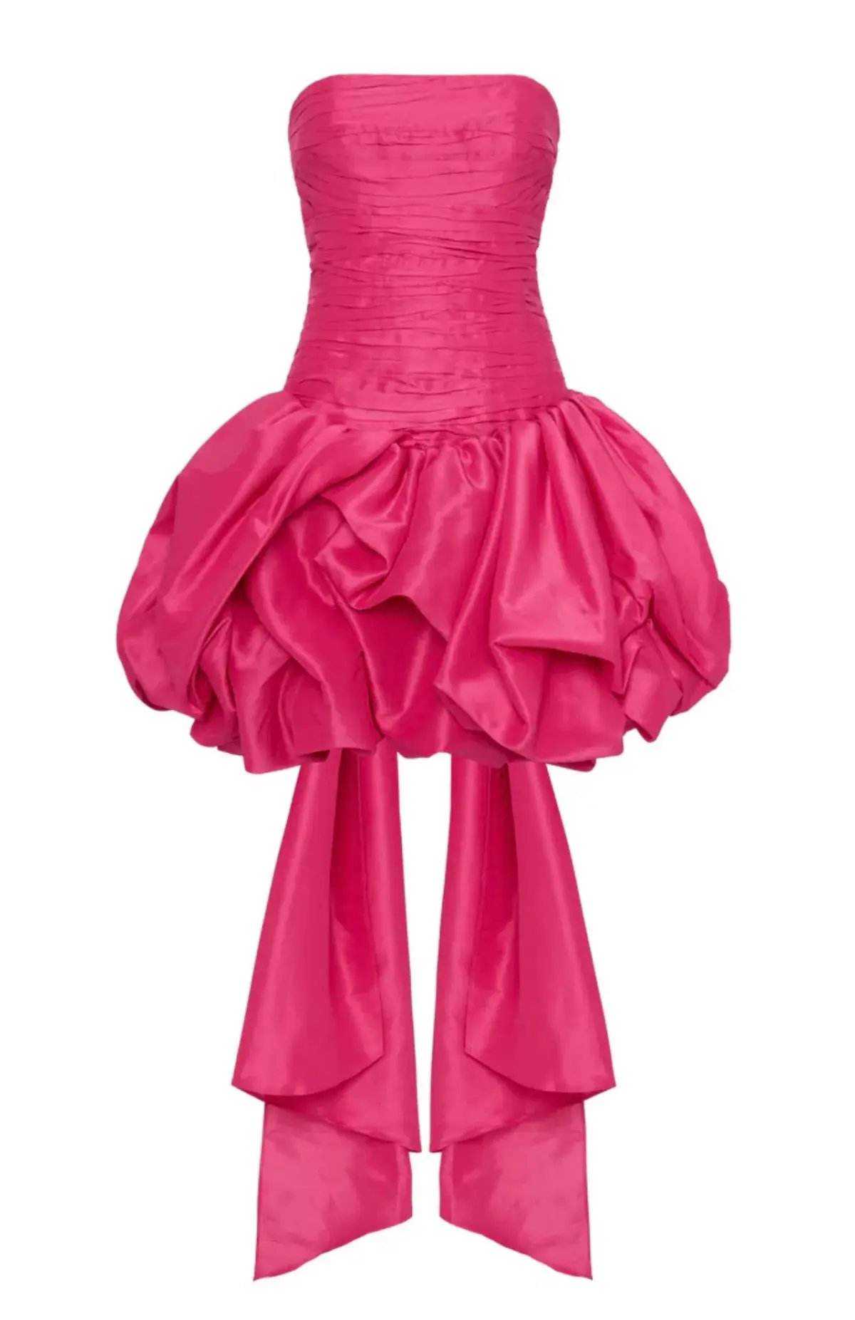 Aje Piacere Bubble Hem Mini Dress Fuchsia Size 8 photo 3