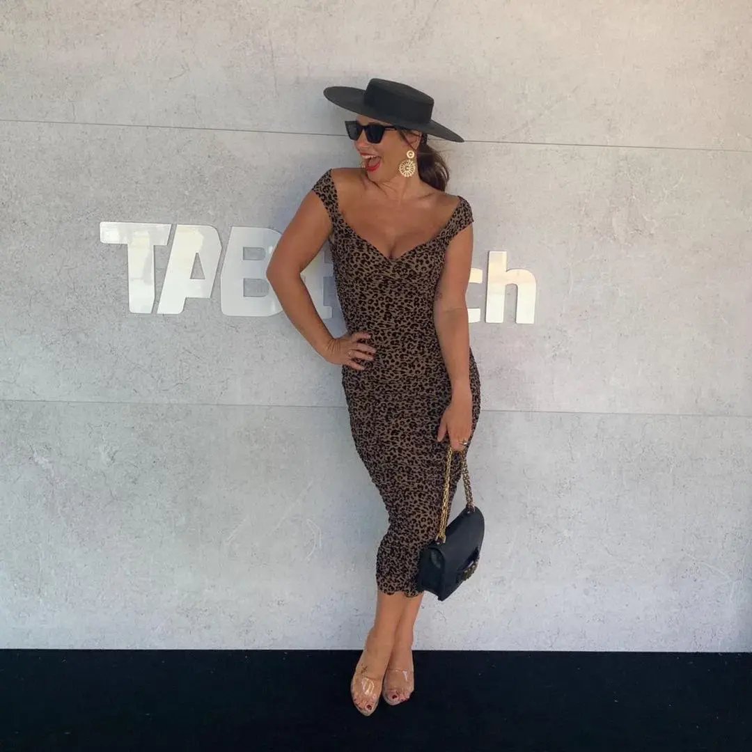 Majorelle Tabitha Midi Dress Print Size 10 photo 3