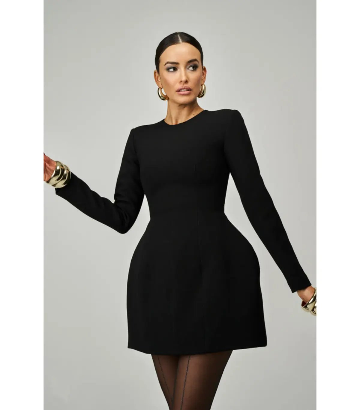 Lillian Khallouf Elle Mini Dress Black Size AU 12 photo 2