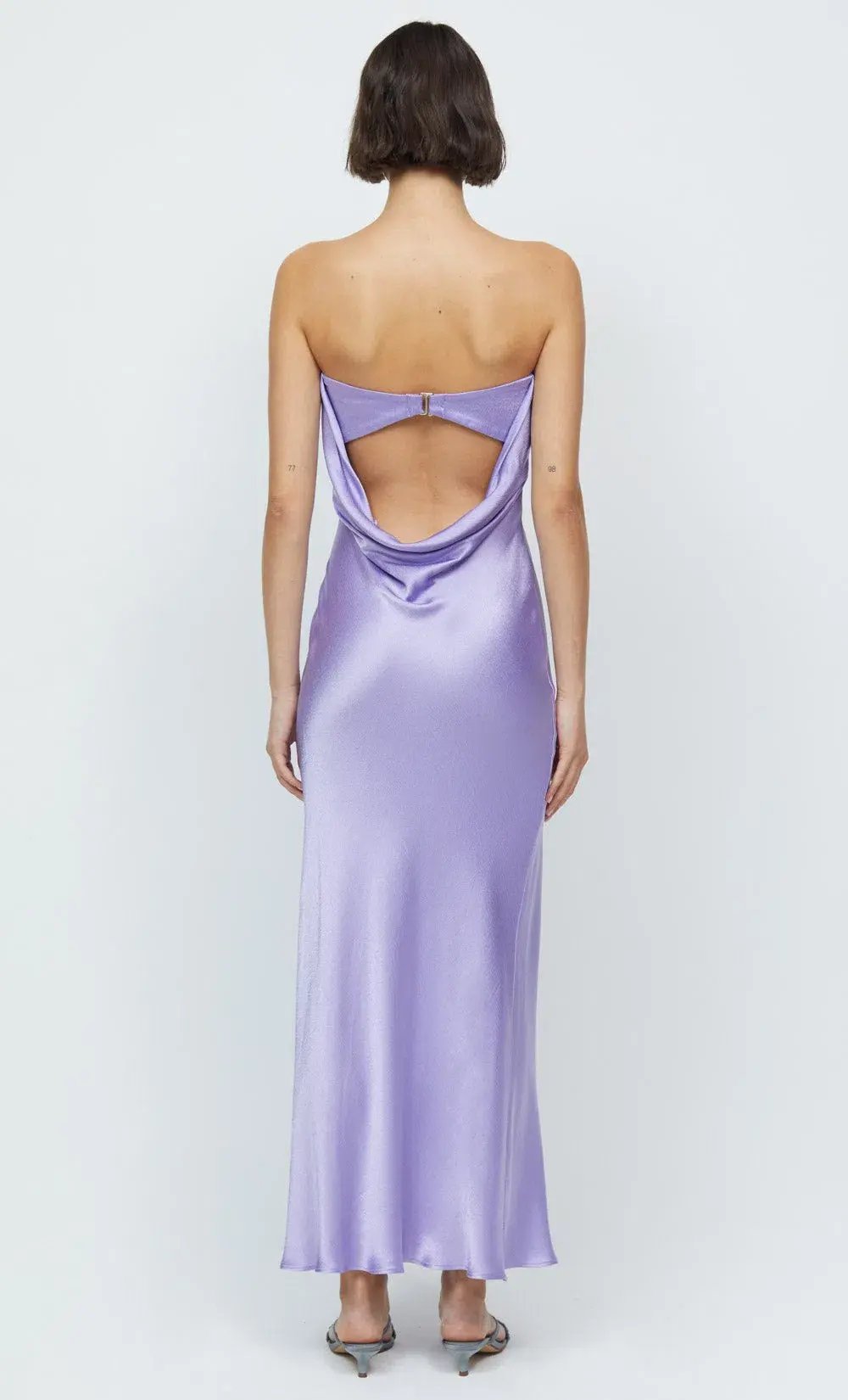 Bec & Bridge Moon Dance Strapless Maxi Dress Lilac Size S / AU 8 photo 3