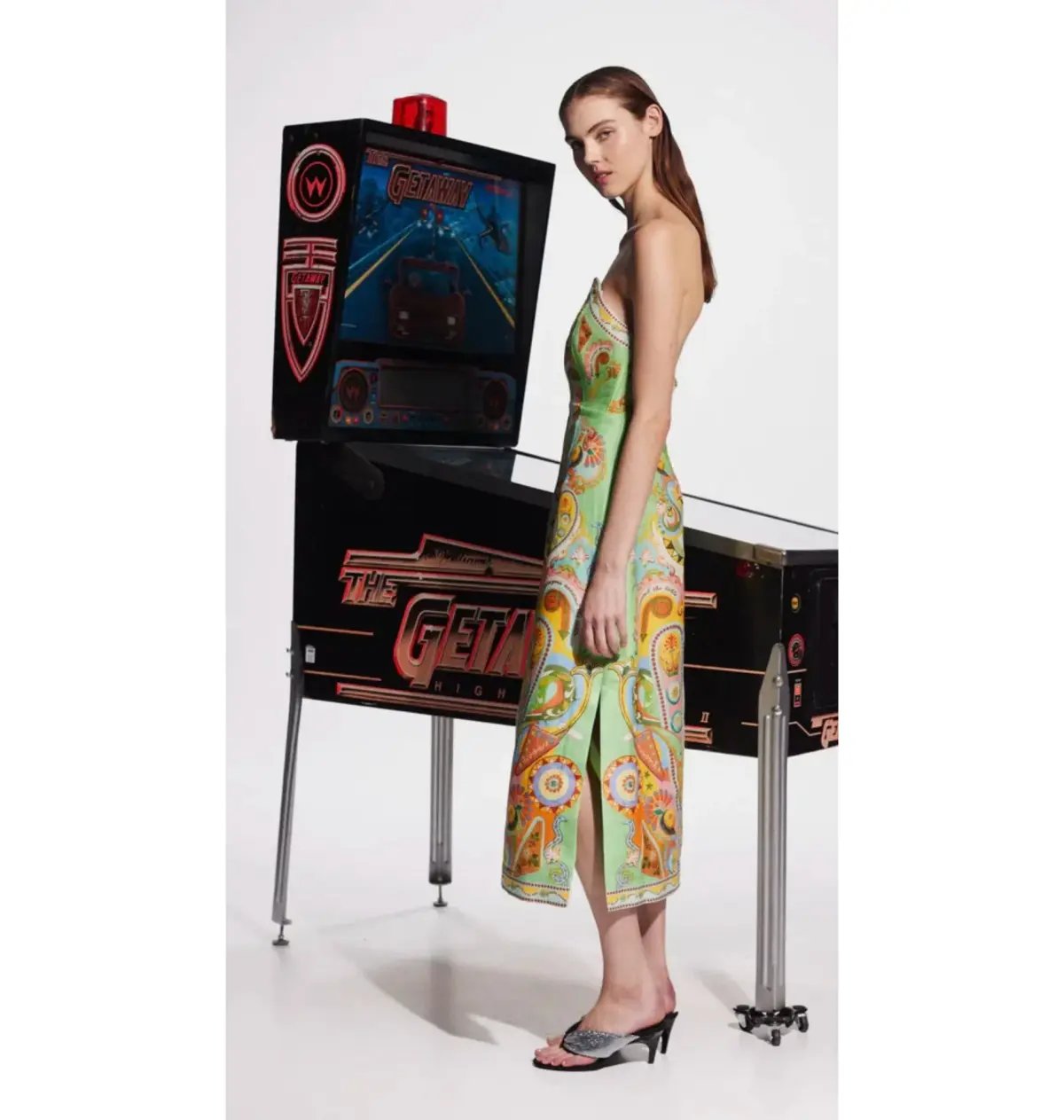 Alemais Pinball Bodice Dress Print Size AU 8 photo 2