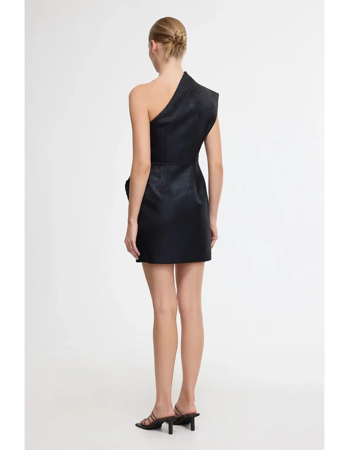 Acler Webster Mini Dress Metallic Black Size 8 photo 3