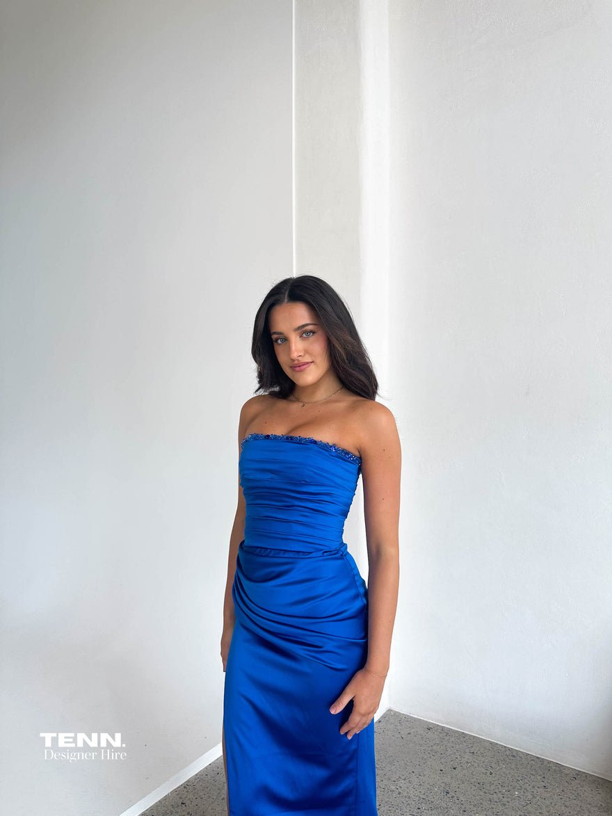 Lia Stublla Pierre Embellished gown - Cobalt blue photo 4