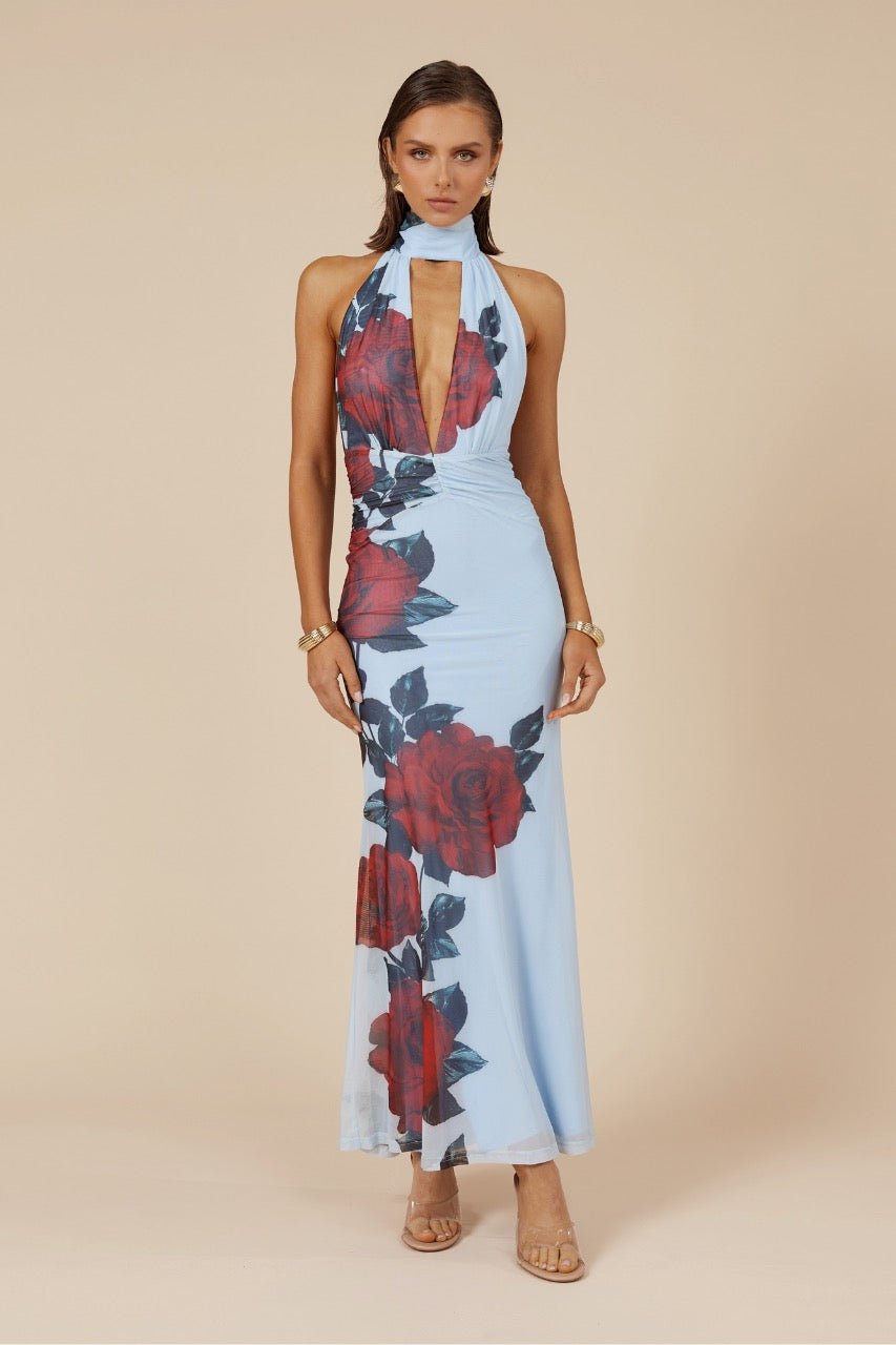 Runaway the Label Antonie Maxi Dress - Red Rose photo 4
