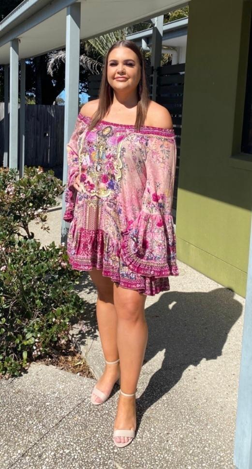 Camilla La Belle A Line Frill Mini Dress Print Size XL / AU 16 photo 5