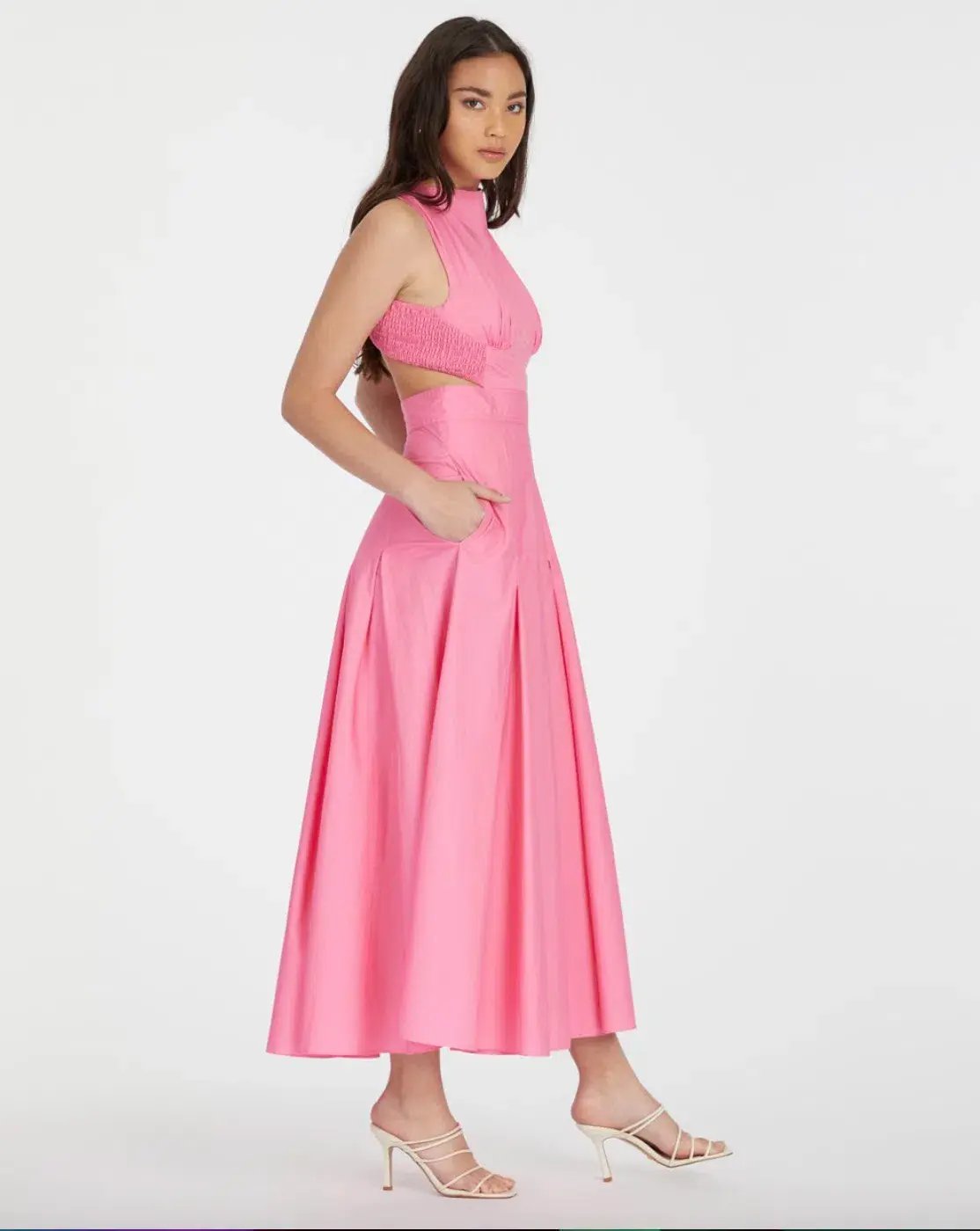 Camilla and Marc Vanderlin Maxi Dress Pink Size 6 photo 3