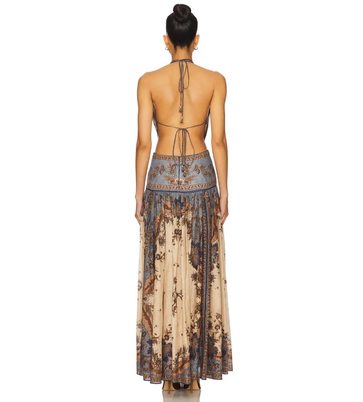 Zimmermann Ascension Plunge Halter Maxi Dress Size 0 / AU 8 photo 4