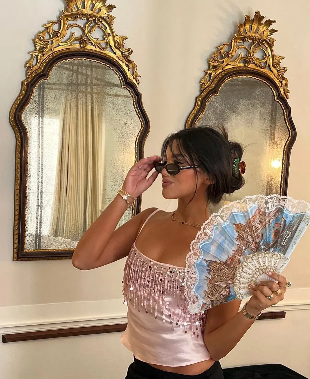 Asta Resort Yasmin Handbeaded Set Blush Size 8 photo 3