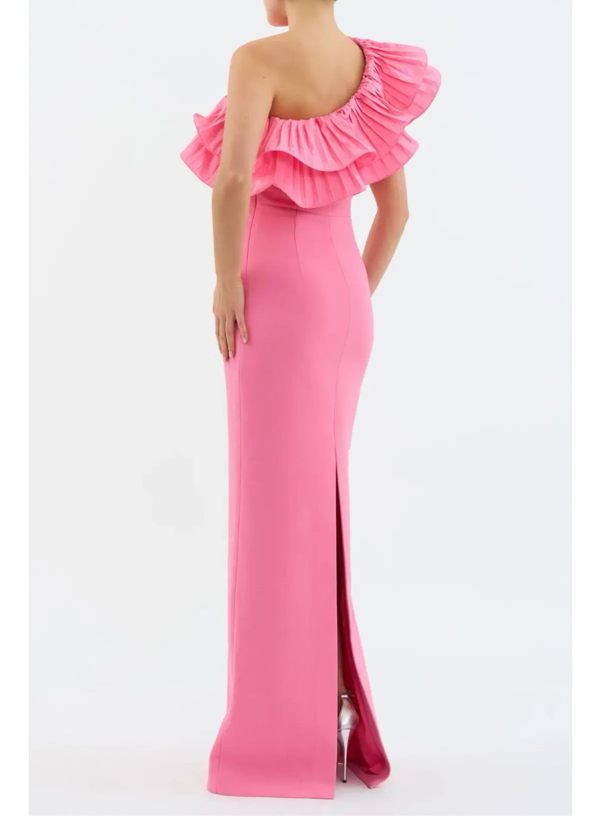 Rebecca Vallance Rosita Floor Length Gown Pink Size 6 photo 3