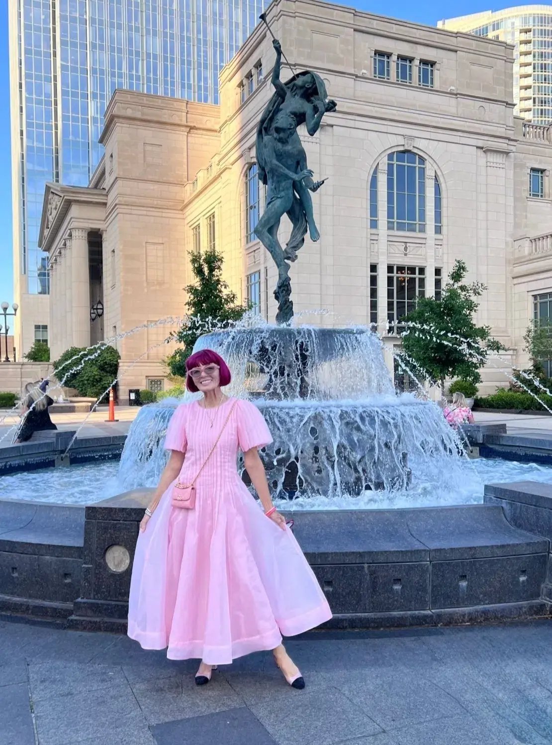 Aje Nova Pleated Midi Dress Chalk Pink Size AU 14 photo 4