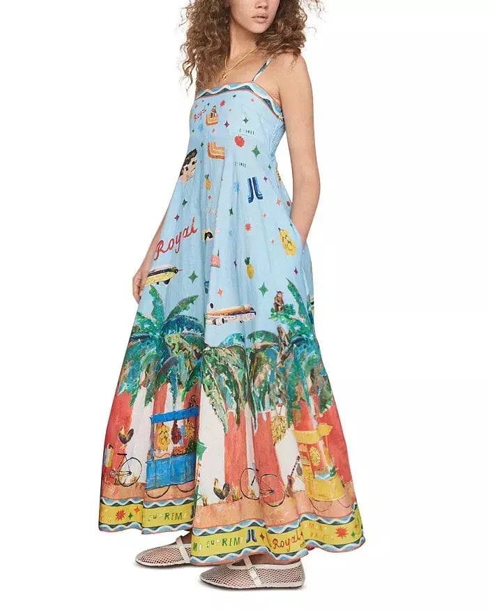 ALEMAIS All Aboard Midi Sundress Size 10 Au photo 7