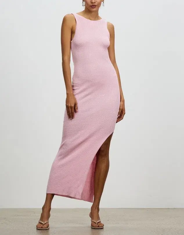 Bec and Bridge Riviera Midi Dress in Candy Pink Size 8 photo 2