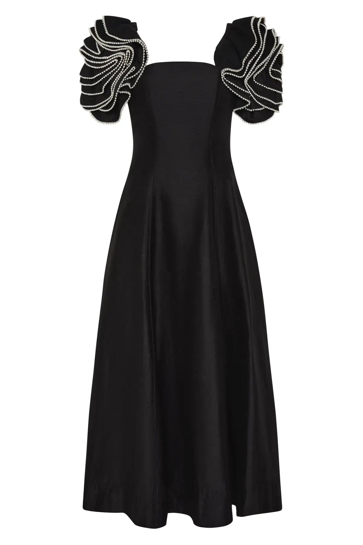 Aje Twyla Midi Dress Black Size 14 photo 4