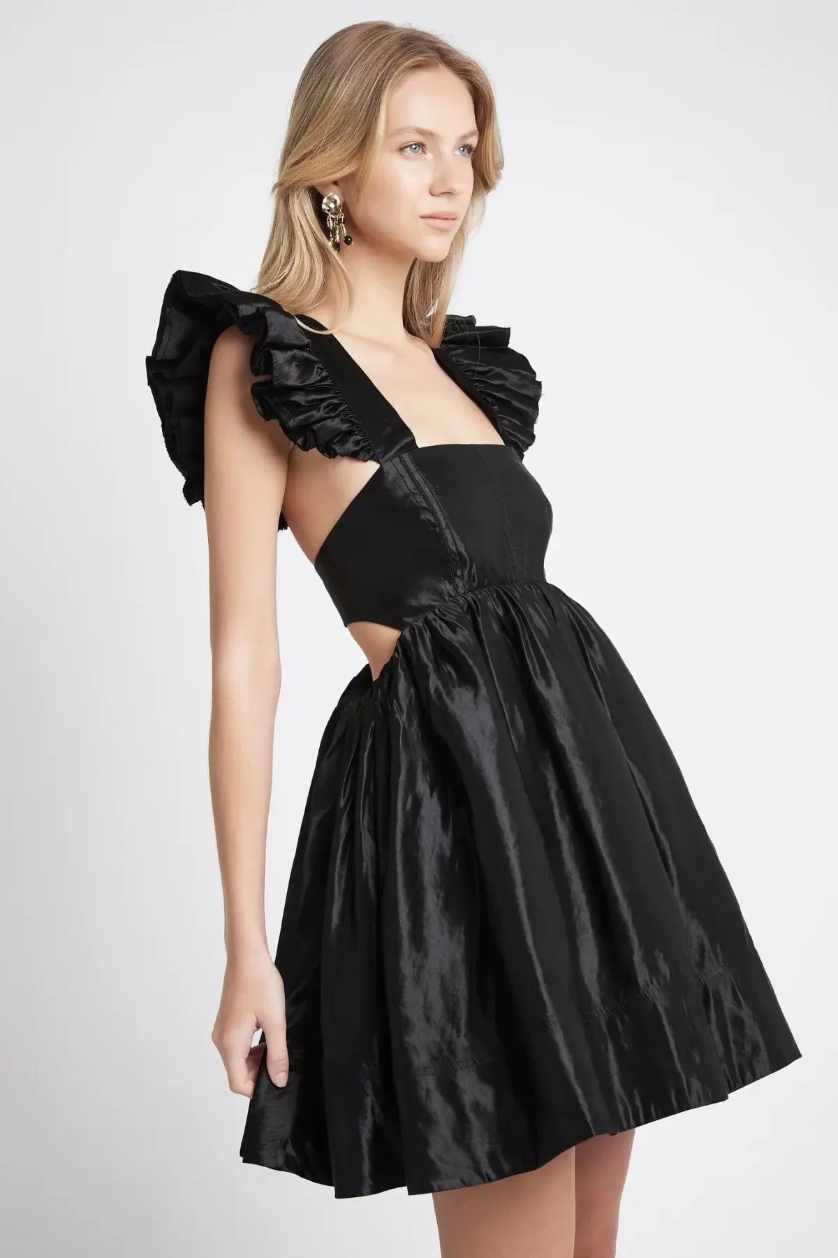 Aje Gazelle Mini Dress Black Size 8 photo 2