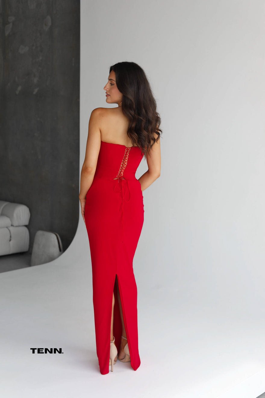 Albina Dyla Classica Gown - Red photo 4