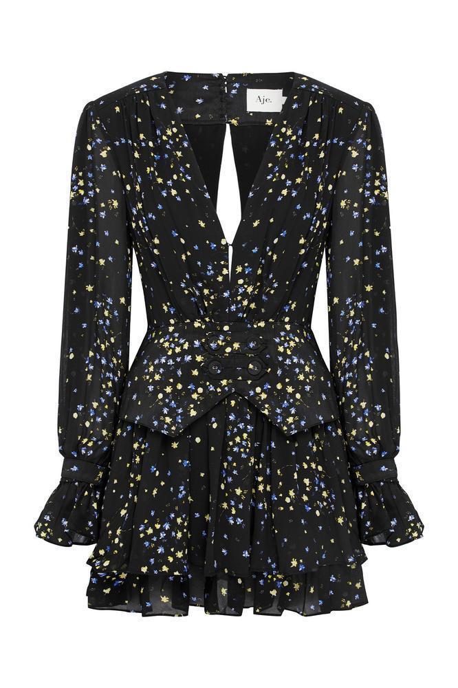 Aje Ainsley Dress Print Size 8 photo 3
