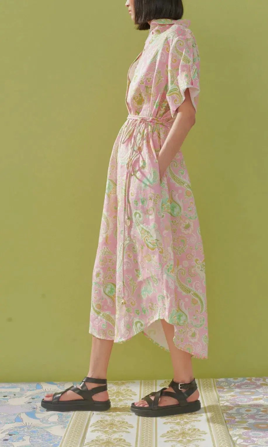 Alemais Marta Shirt Dress Pink Size 10 photo 2