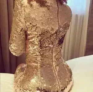 MISHA Kimberlia Dress Gold Size 12 photo 3