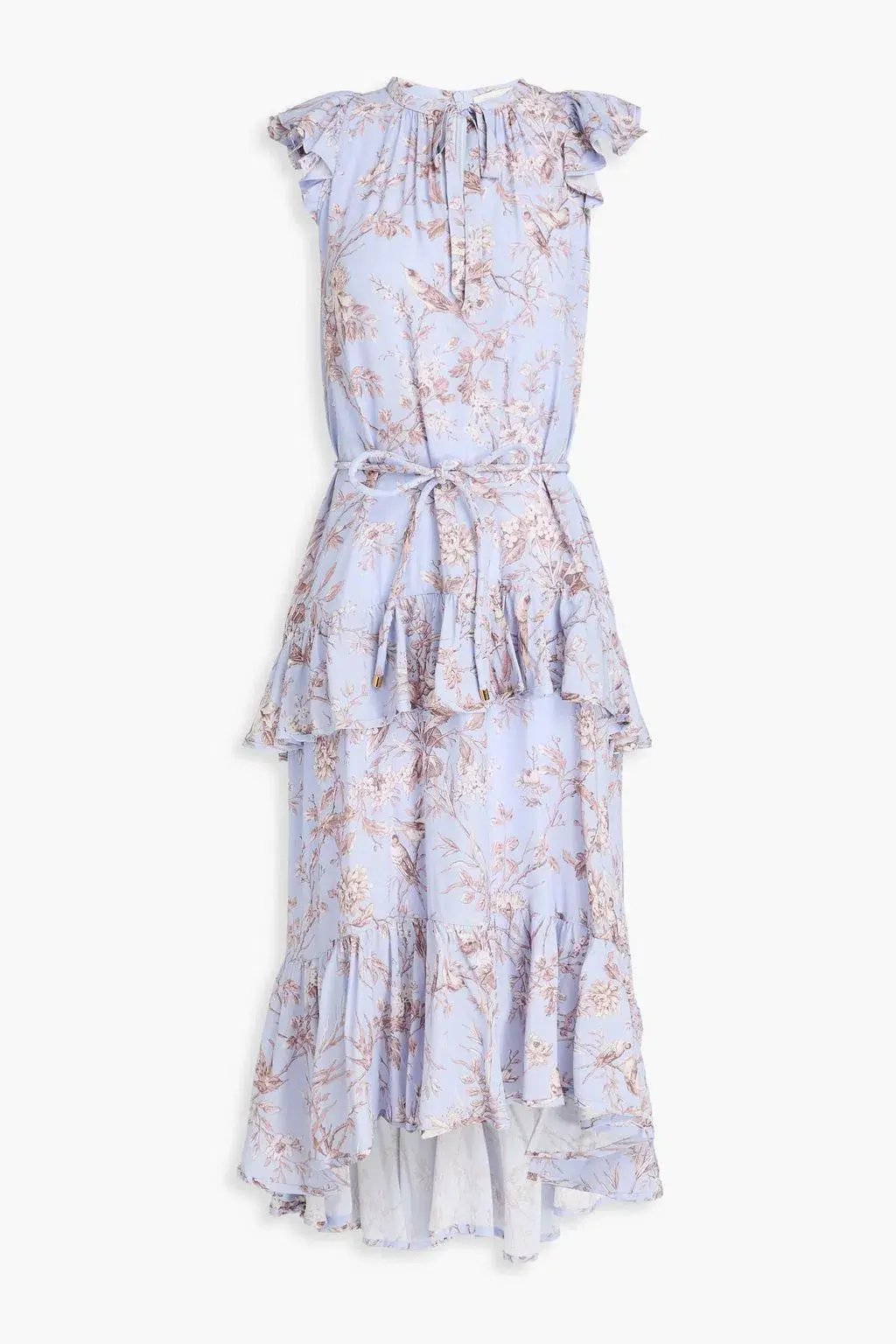 Zimmermann RUFFLED FLORAL PRINT CREPE MIDI size 0 / 8 photo 4