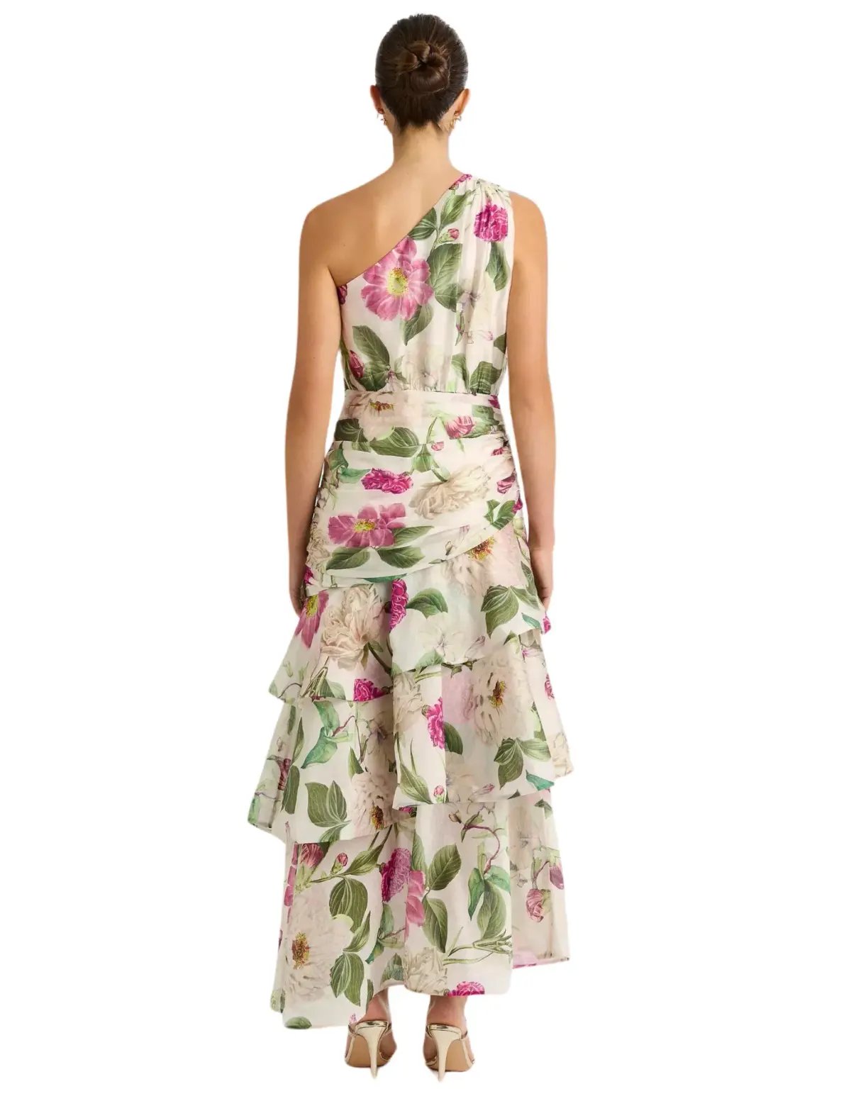 Sheike Emilia Tiered Maxi Dress Print Size AU 14 photo 3