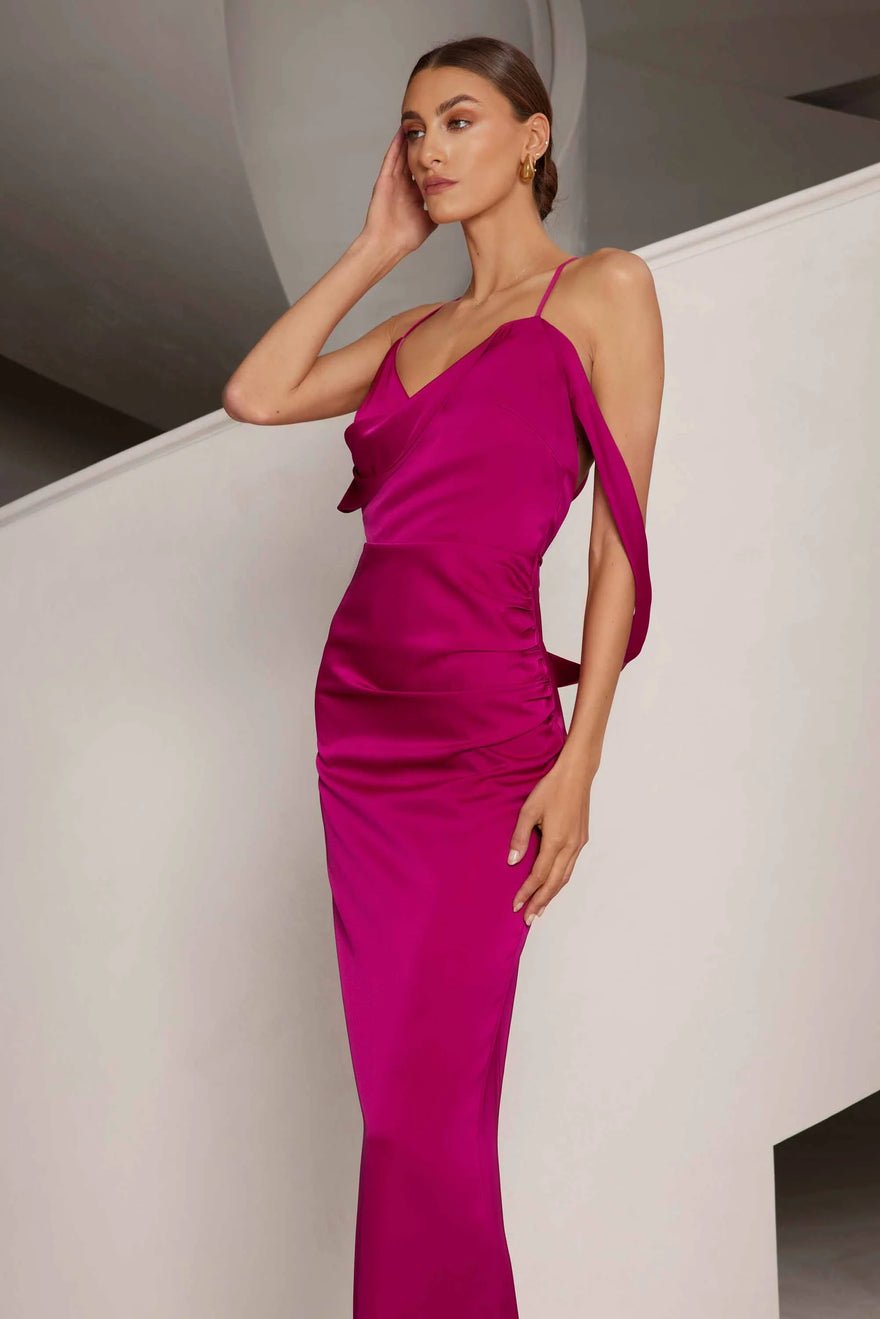 Elle Zeitoune Heather Dress | Mulberry Pink photo 2