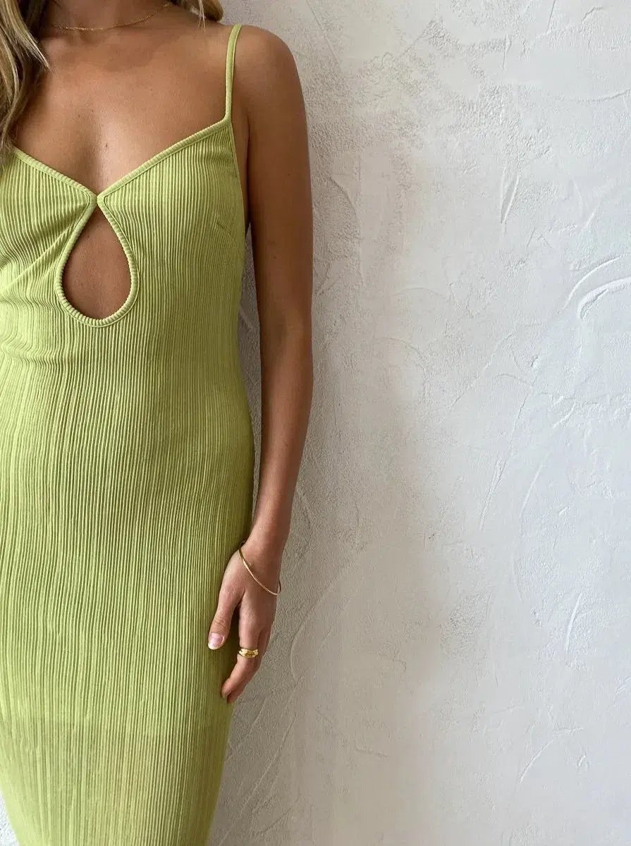 Bec & Bridge Plisse Maxi Dress in Pistachio Size 8 photo 4