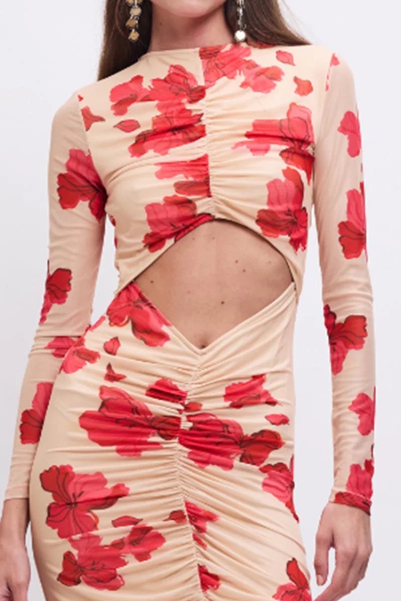 Suboo Suzie Long Sleeve Reversible Midi Dress - Floral photo 2