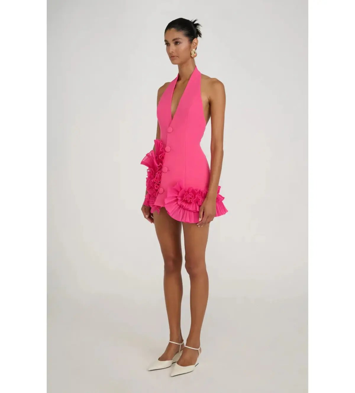 Eliya the Label Belinda Mini Dress Magenta Size S/AU 8 photo 3