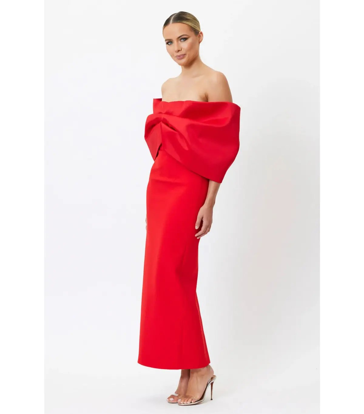 Bianca & Bridgett Natalia Midi Dress Red Size AU 10 photo 2