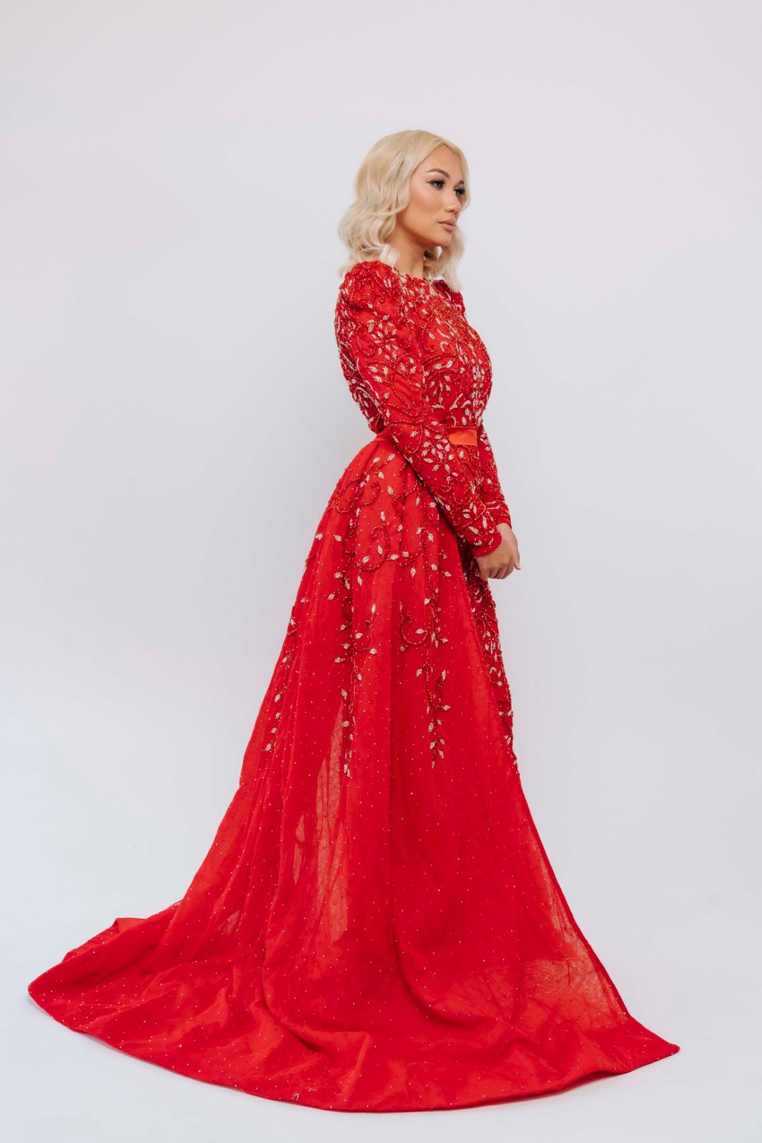 VICTORIA MAXI GOWN BY MY SECRET WARDROBE RED photo 2