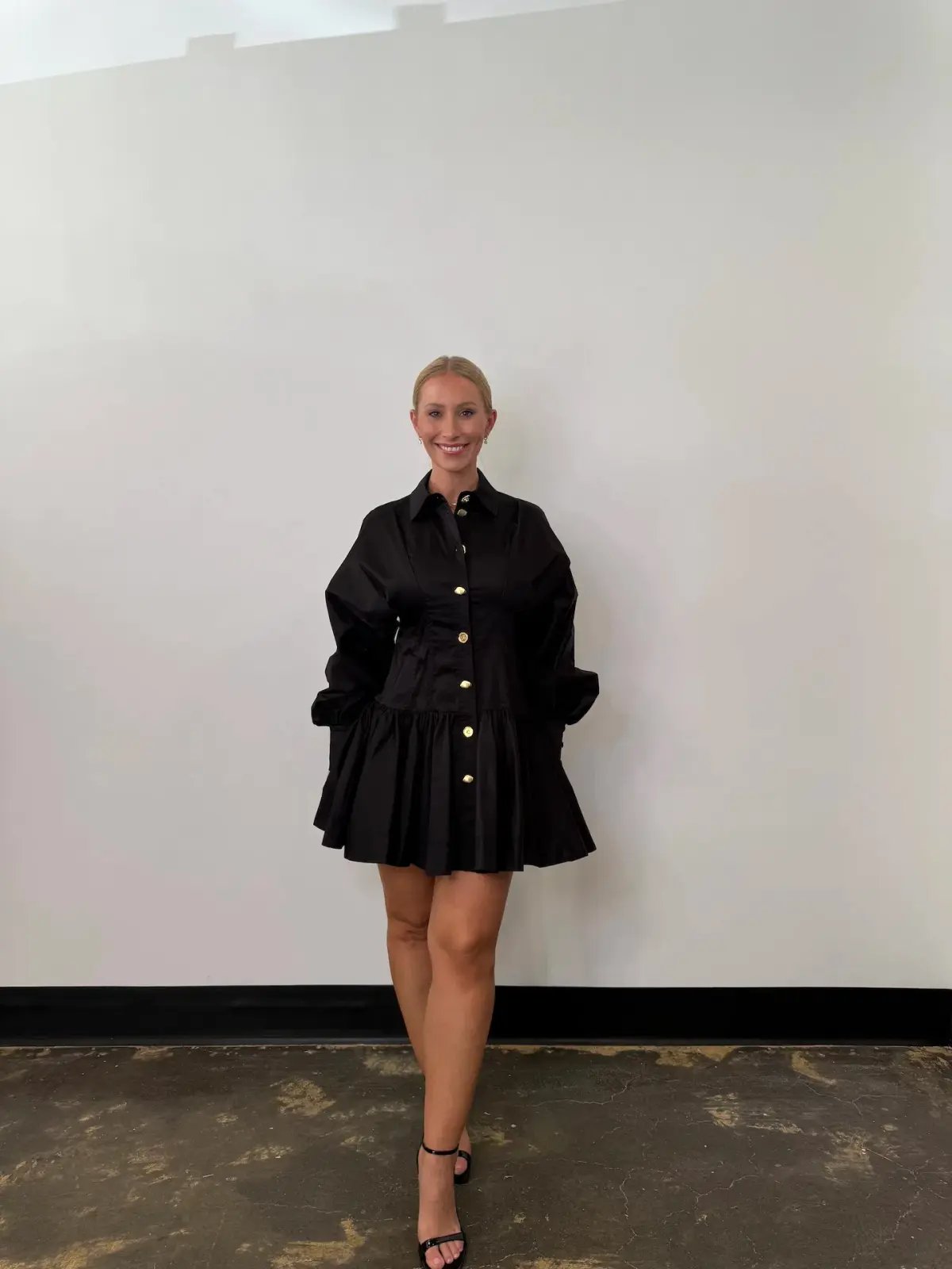 Aje Alexa Long Sleeve Mini Dress in  Black Size AU  10 photo 4