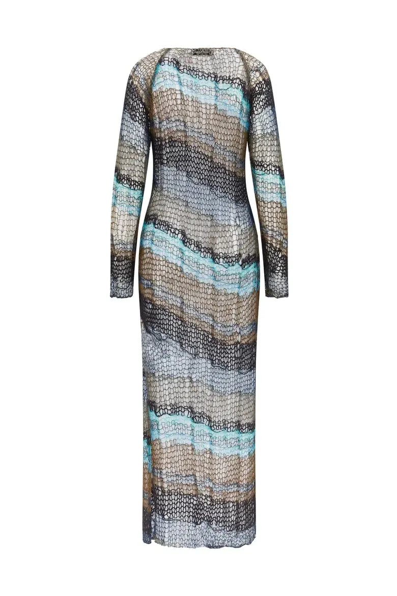Rat and Boa Sabrina Knit Dress Multi Size 10 photo 4