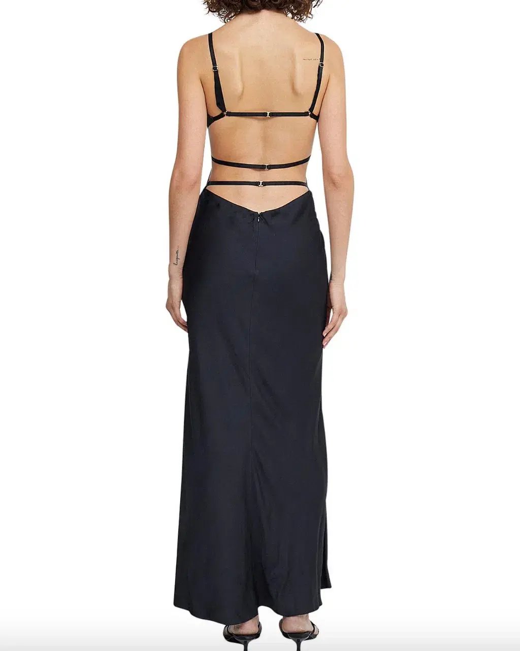 Bec & Bridge Diamond Days Strap Maxi Dress Black Size 10 photo 3