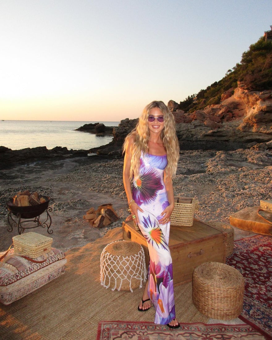 WITH HARPER LU Indigo Blossom Midi photo 3
