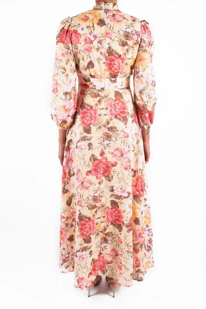 Zimmermann Honour Plunge Long Dress Multi Floral Size 1 / AU 10 photo 4