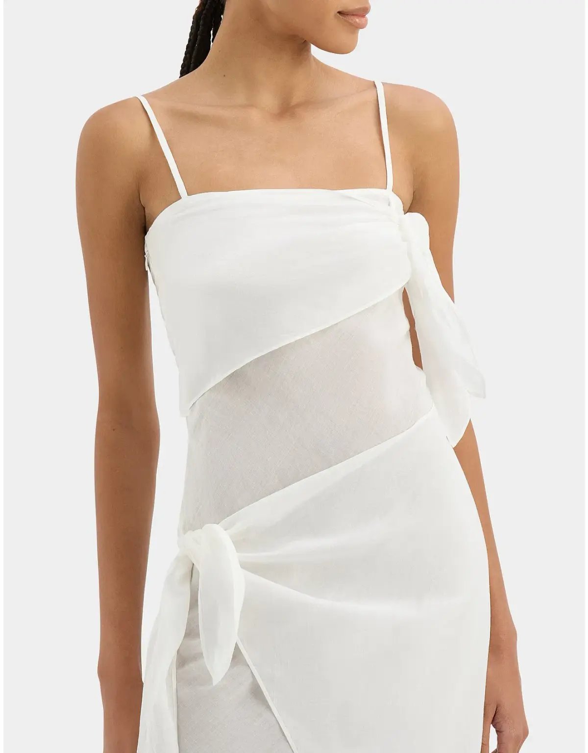 SIR Rosalia Wrap midi dress Ivory photo 4