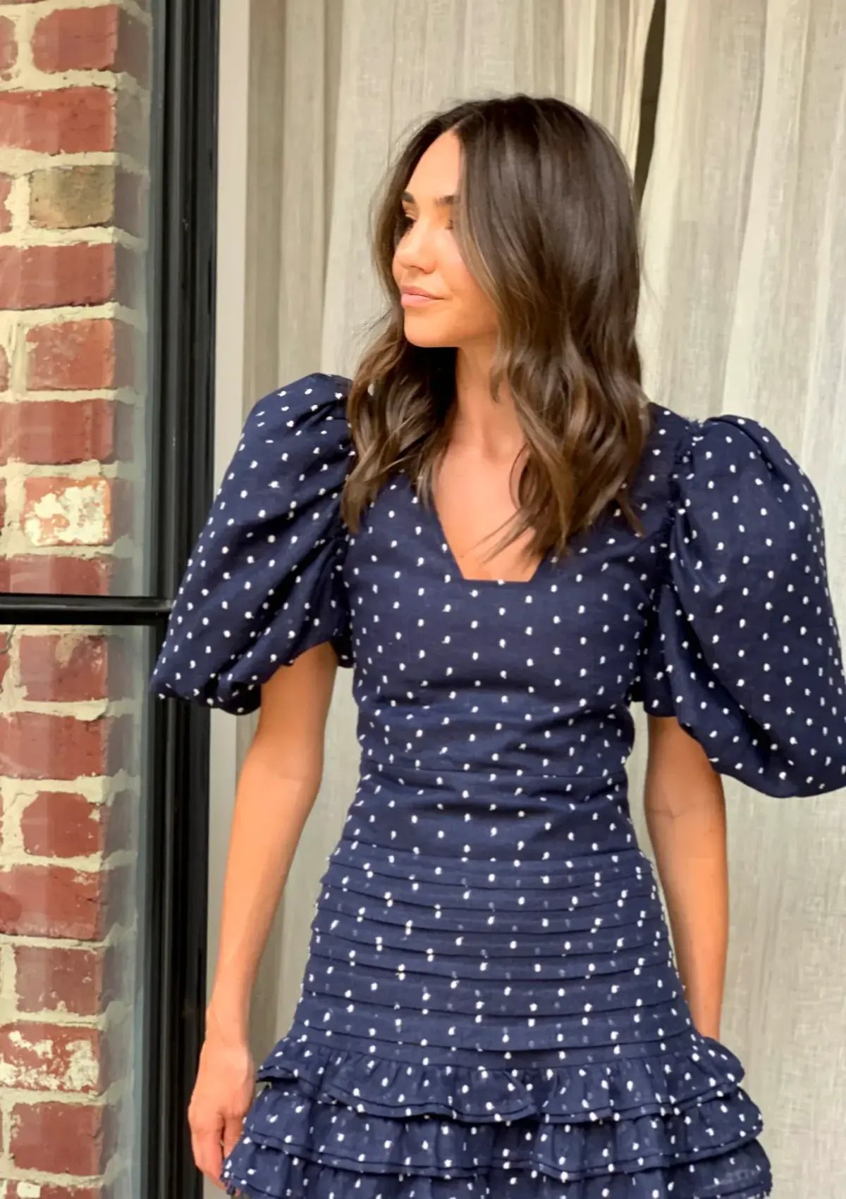 Mackenzie Mode Pandora Mini Dress Navy Size 6 photo 4