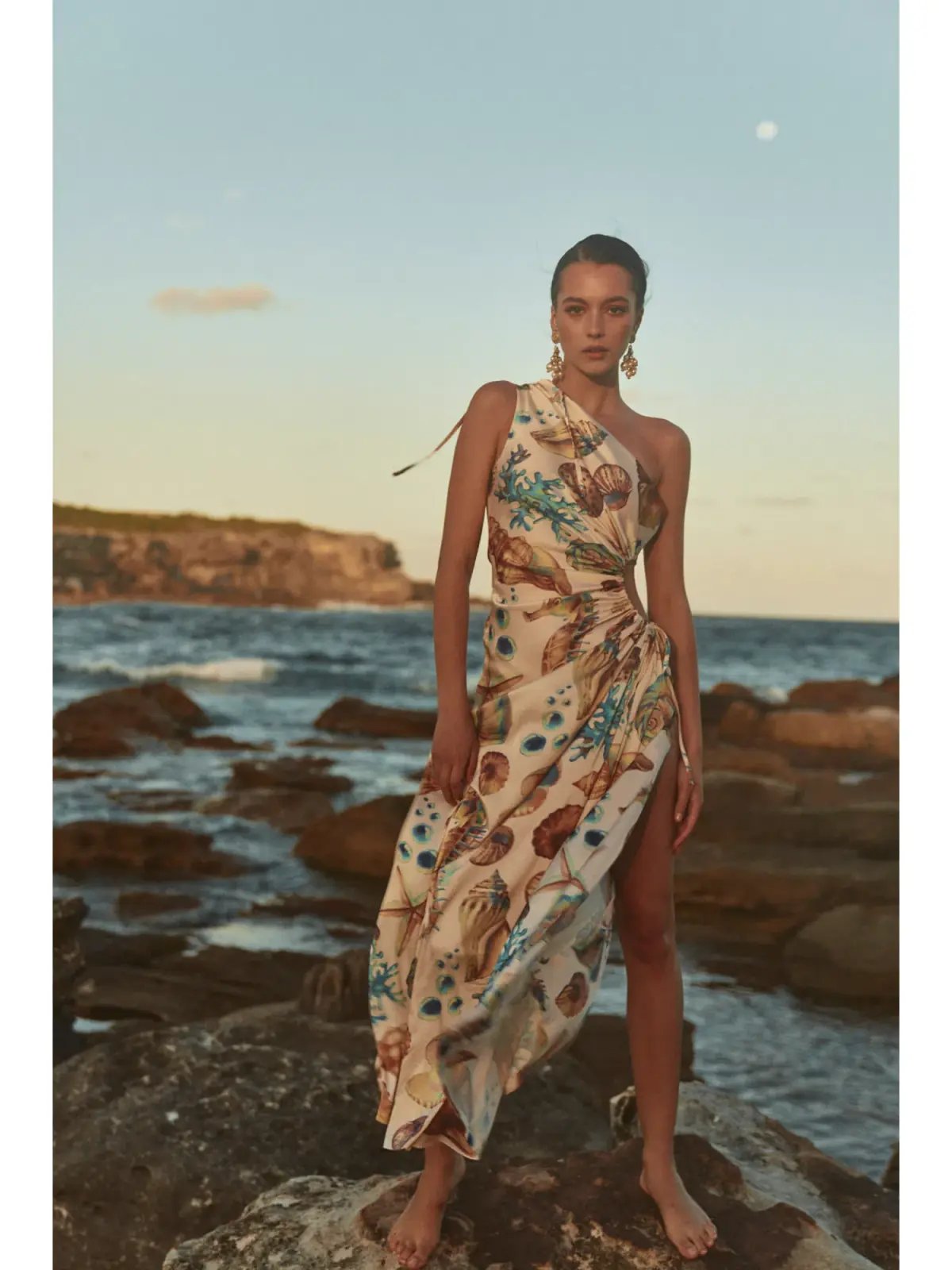 Sonya Moda Nour Seashell Dress Print Size 12 photo 2