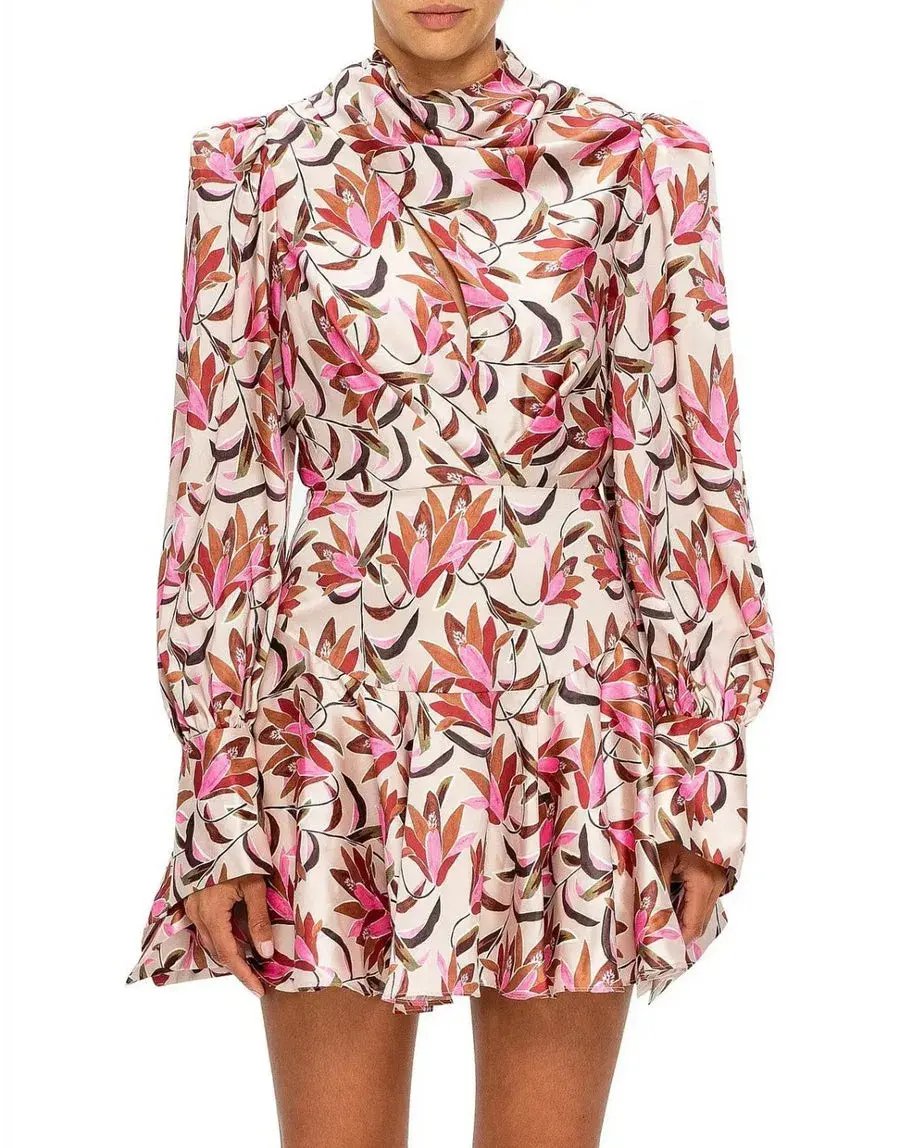 Acler Coleman Mini Dress Print Size 8 photo 2