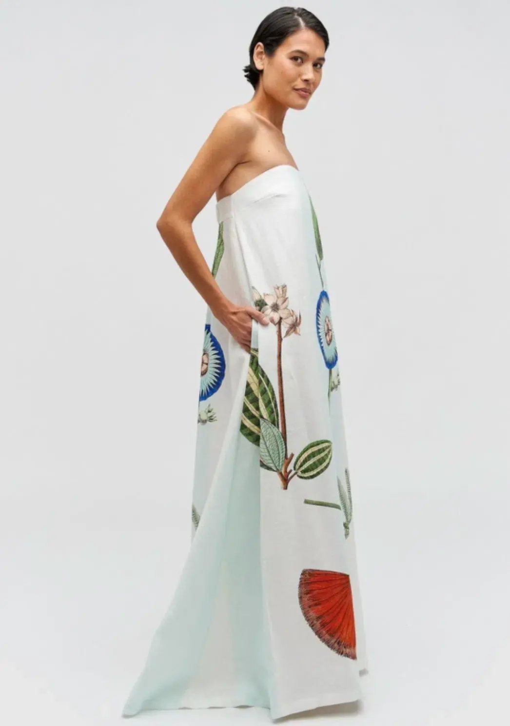 Oroton Grand Floral Gown Multi Size 8 photo 4