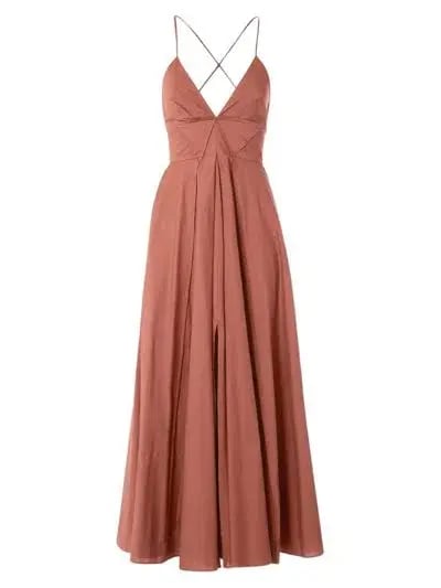 Scanlan Theodore Parachute Cotton Dress in Sienna Dusty Pink Size 8 photo 4