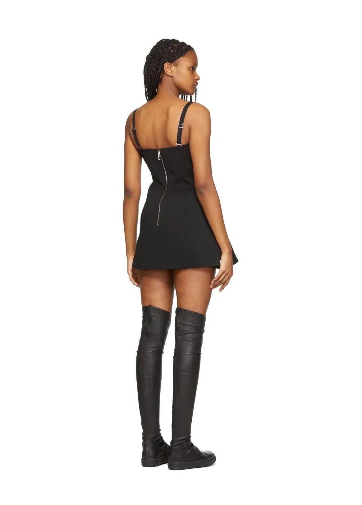 Dion Lee Laced Bonded Mini Dress Black Size S/ AU 8 photo 2