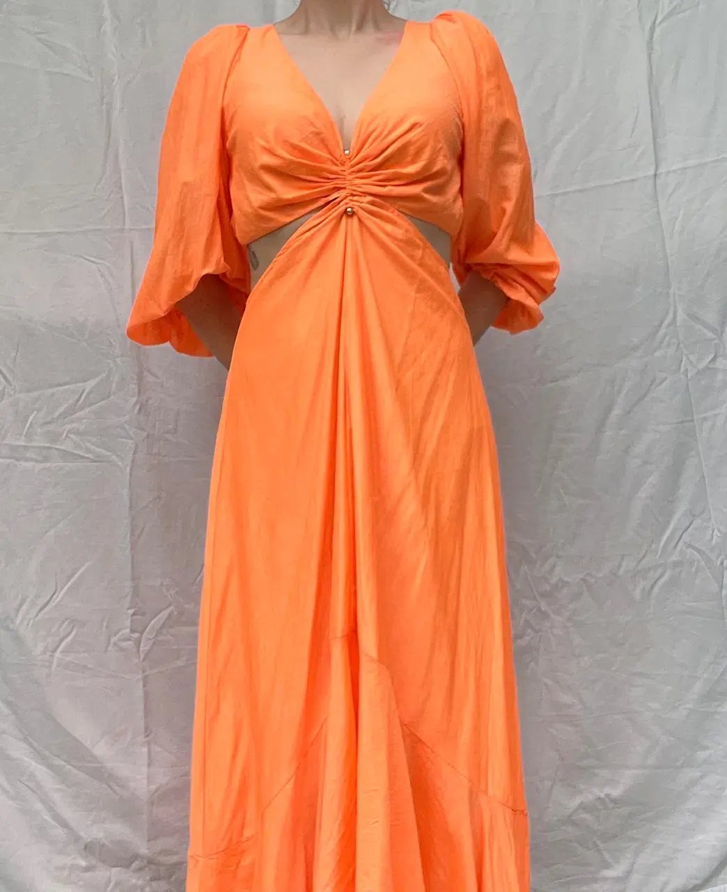 Sheike Bravo Maxi Dress Orange Size 10 photo 4