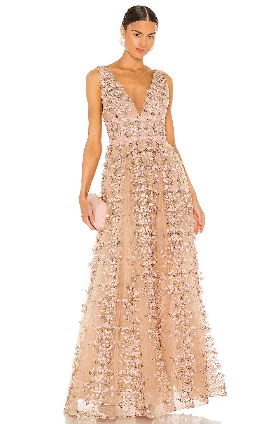 Bronx and Banco Megan Maxi Dress Rose Size 10 photo 5