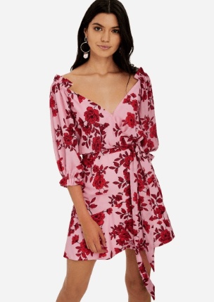 Sheike Valentine Mini Dress Floral Size 16 photo 3