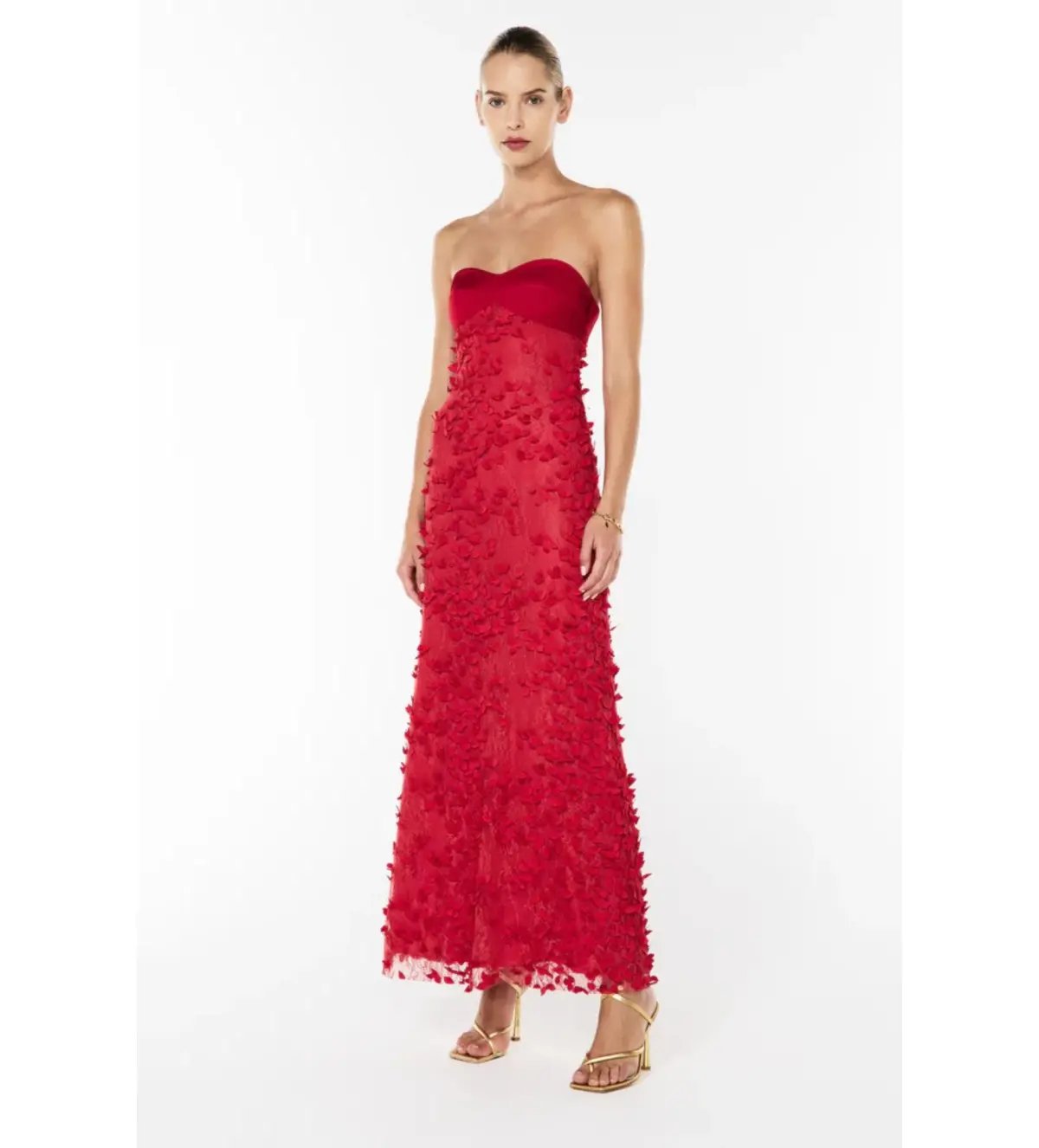 Manning Cartell  Enchantment Balconette Maxi Dress Scarlet Red Size AU 6 photo 2