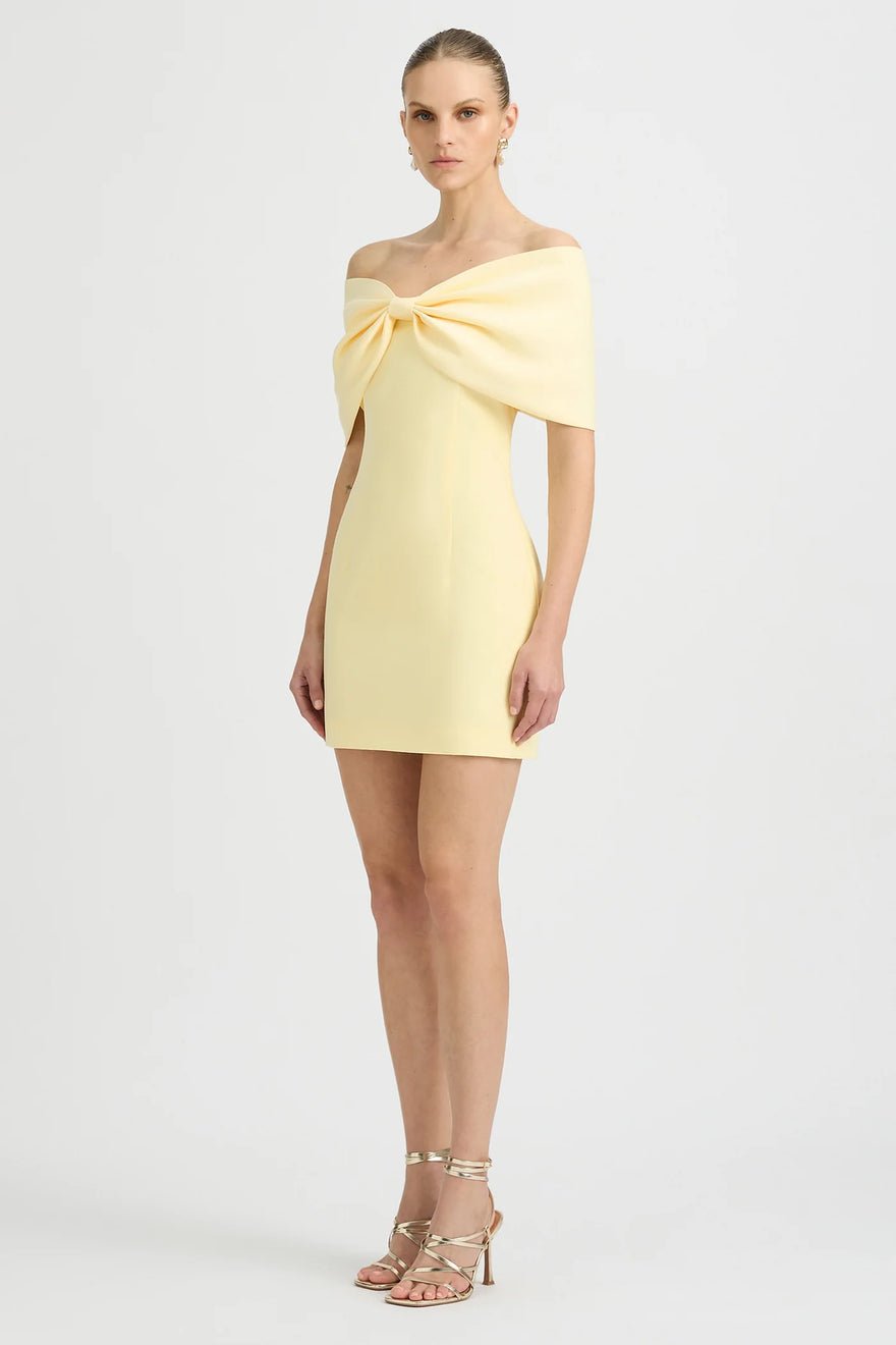 Sonya Belluno Mini Dress - Butter Yellow photo 3